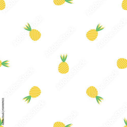 Diet pineapple pattern seamless background texture repeat wallpaper geometric vector