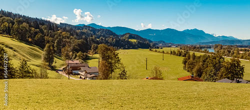 Beautiful alpine summer view near Kirchbichl, Kufstein, Tyrol, Austria photo