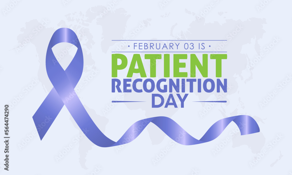 Vector illustration banner design template concept of National Patient Recognition Day observed on February 03 Vector illustration banner design template concept of National Patient Recognition Day observed on February 03
