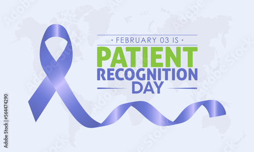 Vector illustration banner design template concept of National Patient Recognition Day observed on February 03