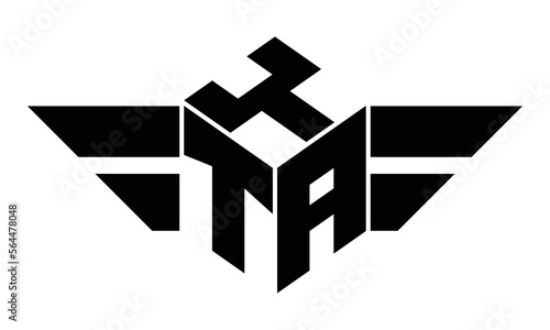 YTA three letter gaming logo in polygon cube shape logo design vector template. wordmark logo | emblem logo | monogram logo | initial letter logo | sports logo | minimalist logo | typography logo | photo