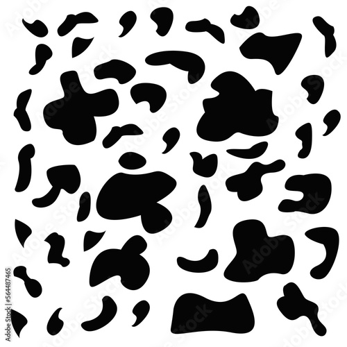 Cow print seamless pattern background. Cow print pattern illustration