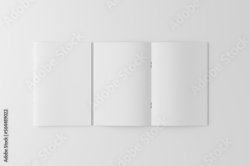 bi fold brochure or magazine mockup