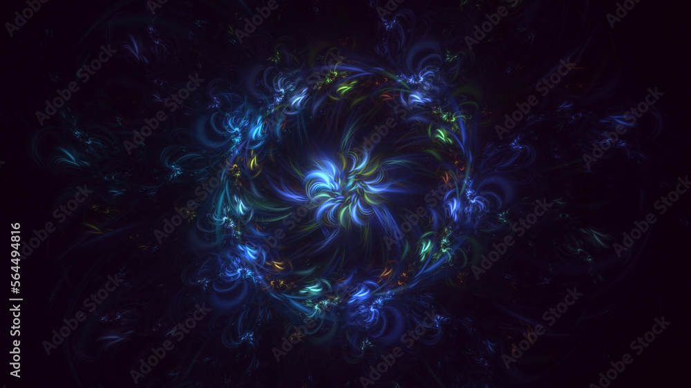 3D rendering abstract circle light background 3D rendering abstract circle light background