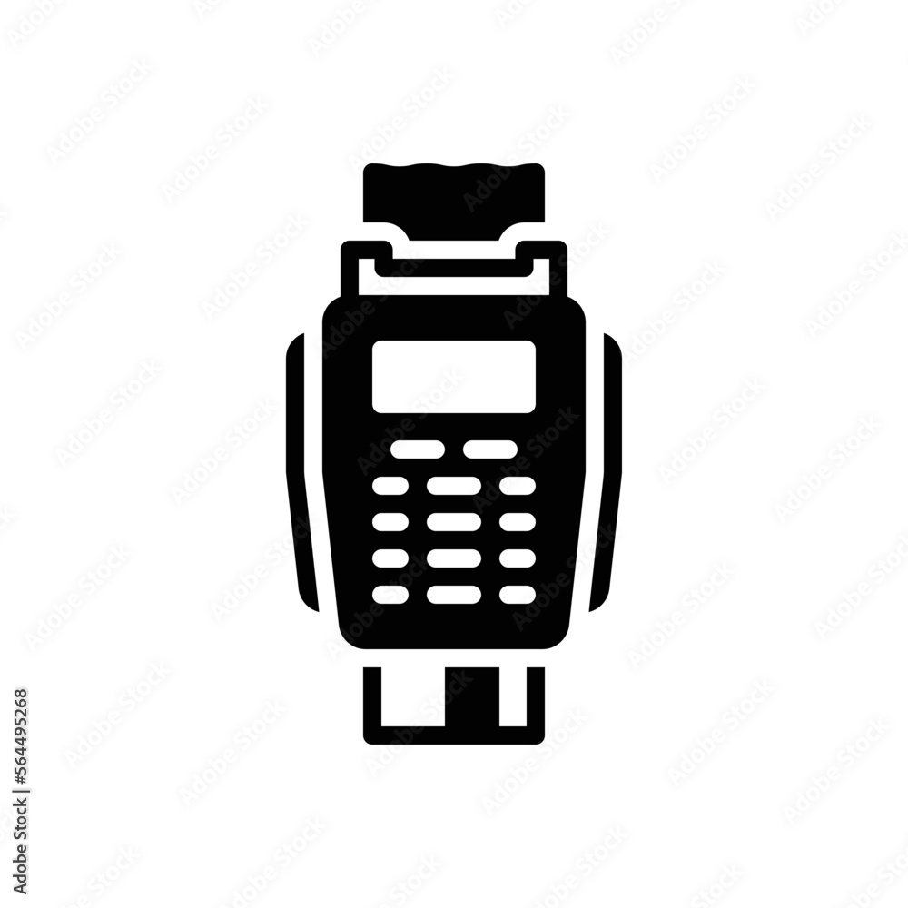 Black solid icon for machine Black solid icon for machine