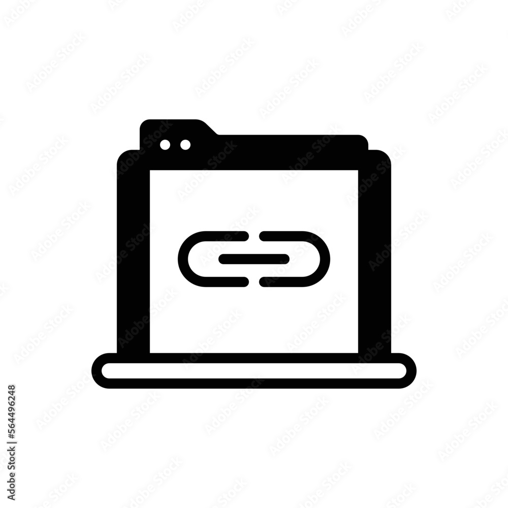Black solid icon for href Black solid icon for href