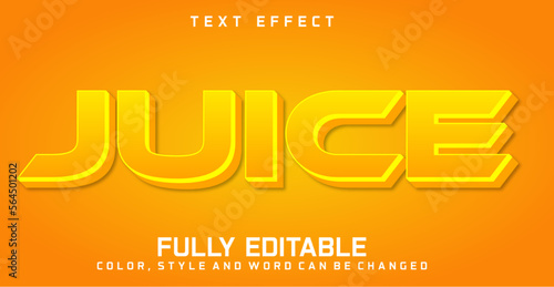 Juice editable text effect - editable text style concept