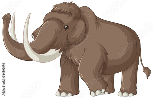 Woolly mammoth extinct animal vector