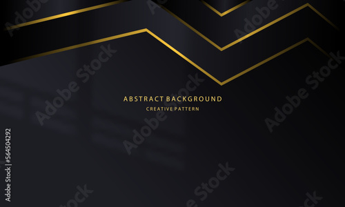 Abstract background Geometric liquid gradient of dark blue color and orange gradient with golden light on the back, for posters, banners, etc., EPS vector design copy space area 10