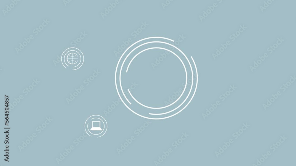 internet space. selection of icons for work. Web sites. 4K video illustration. internet space. selection of icons for work. Web sites. 4K video illustration.