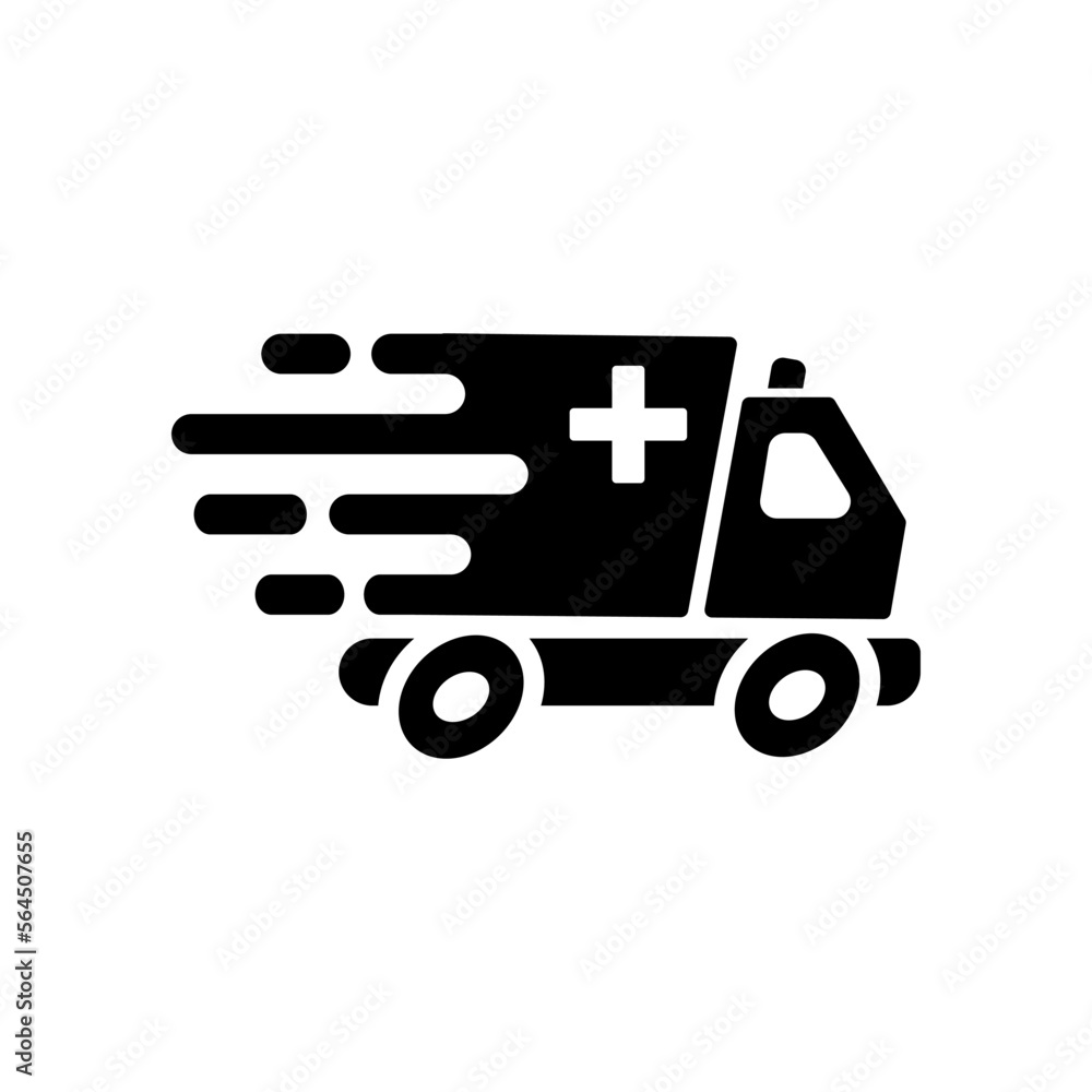 fast Ambulance Car Emergency icon vektor fast Ambulance Car Emergency icon vektor