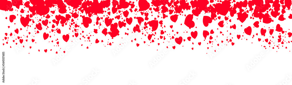 High resolution love valentine background with red petals of hearts on transparent background High resolution love valentine background with red petals of hearts on transparent background