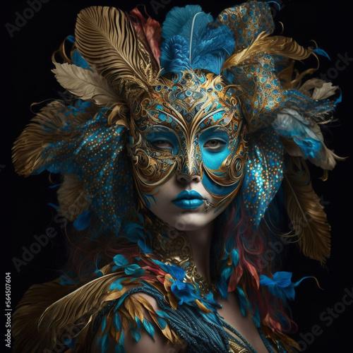 venetian mask from the carnival of venice  © GERARD
