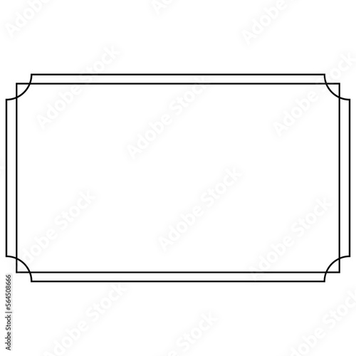 Valokuva chinese decoration frame line border