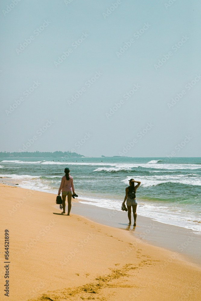 family on the beach