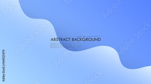 Abstract Modern Background with Fluid Liquid Wave Lines Motion Element and Blue Gradient Color