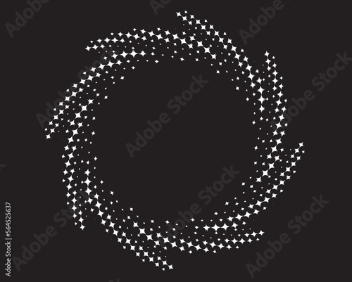 Abstract rotated black and white lines.vortex form. Geometric art. Design element. Digital image with a psychedelic stripes.Design element for prints, web, template