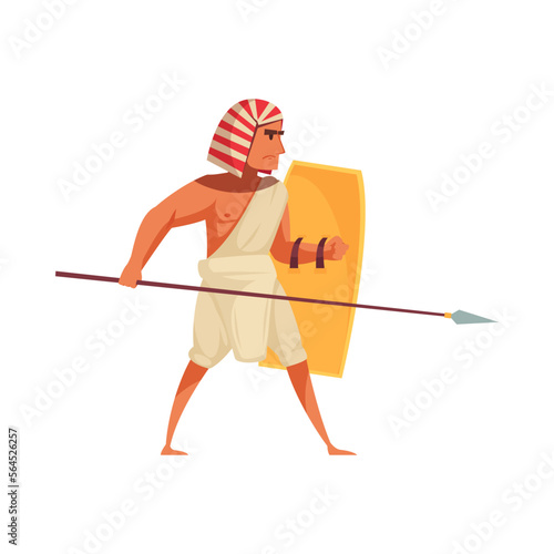 Flat Egyptian Warrior