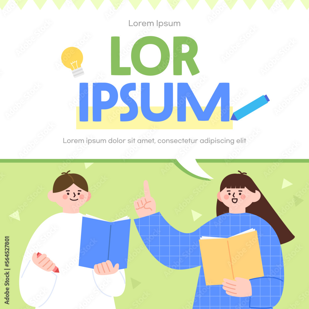 New Semester Character Poster Template
New Semester Character Poster Template