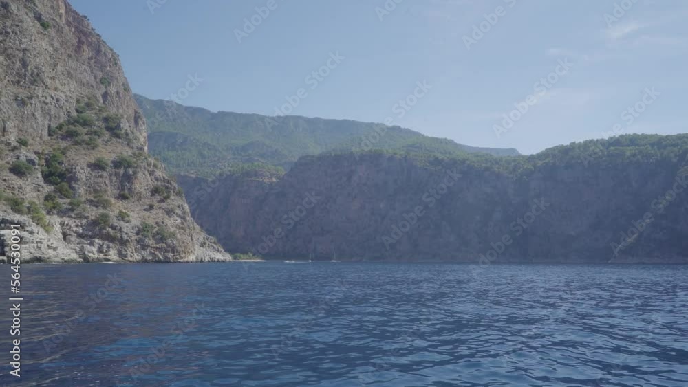 Aerial Fethiye Butterfly Valley Sea Landscape 4K Aerial Fethiye Butterfly Valley Sea Landscape 4K
