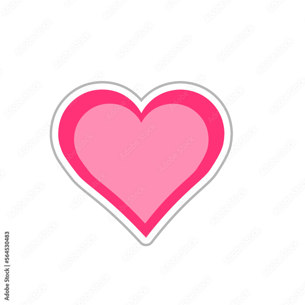 Vector Illustration of Heart expression 