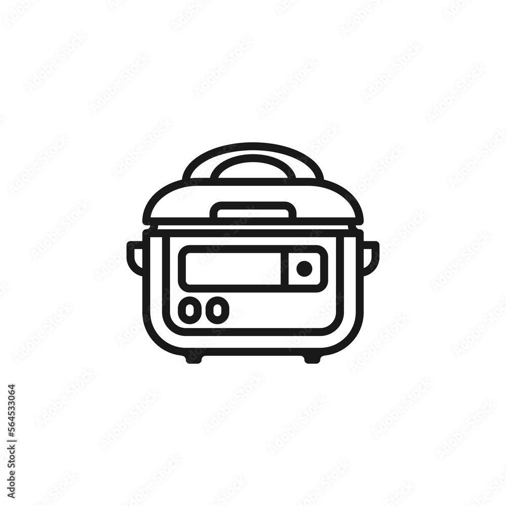 Rice cooker outline icons. Vector illustration. Isolated icon suitable for web, infographics, interface and apps. Rice cooker outline icons. Vector illustration. Isolated icon suitable for web, infographics, interface and apps.