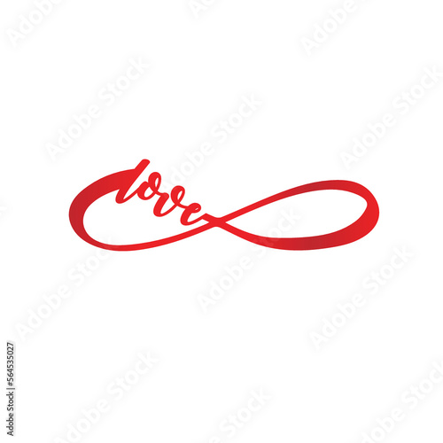 Valentines Day Logo Design, Love Infinity Logo