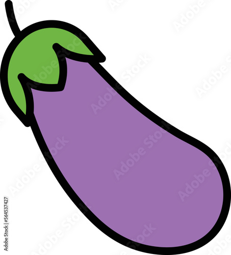 Aubergine Vector Icon
