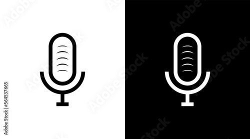 Podcast logo monogram bread black and white icon illustration style Designs templates