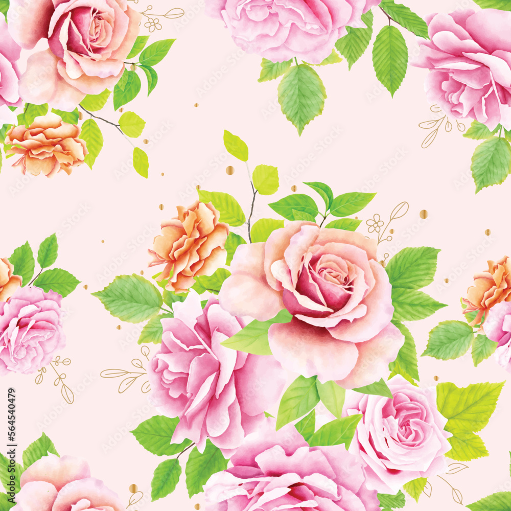 floral ornament seamless pattern