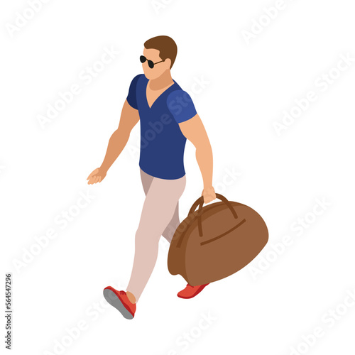 Tourist Isometric Illustration