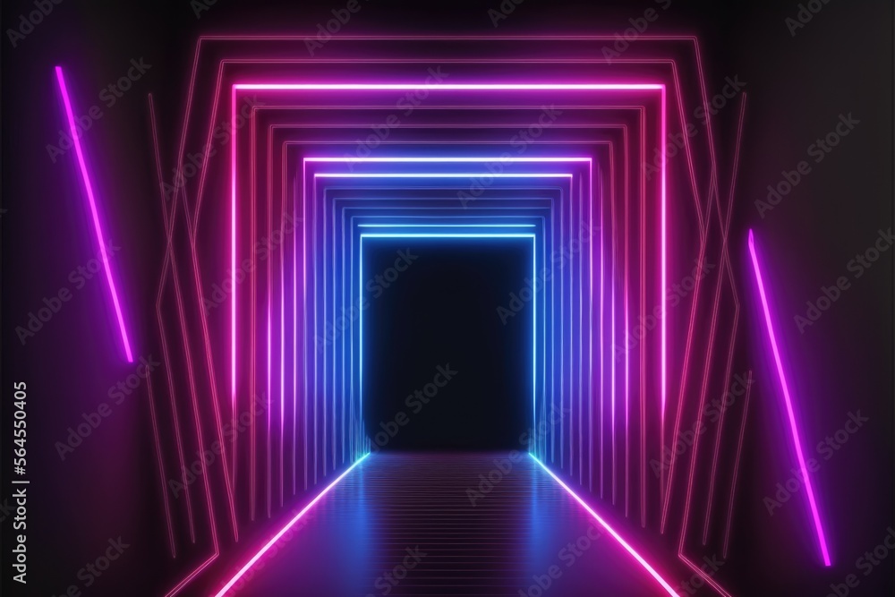 background of tunnel made with generative ai background of tunnel made with generative ai