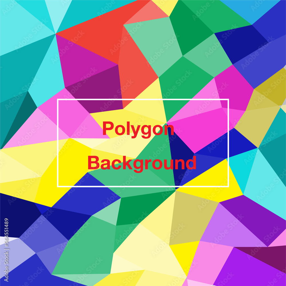 colorful abstract geometric Polygon Background