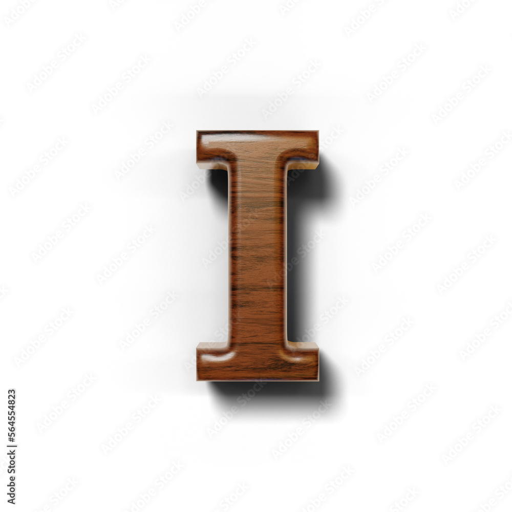 3D dark wood uppercase letter of alphabet isolated on transparent background 3D dark wood uppercase letter of alphabet isolated on transparent background