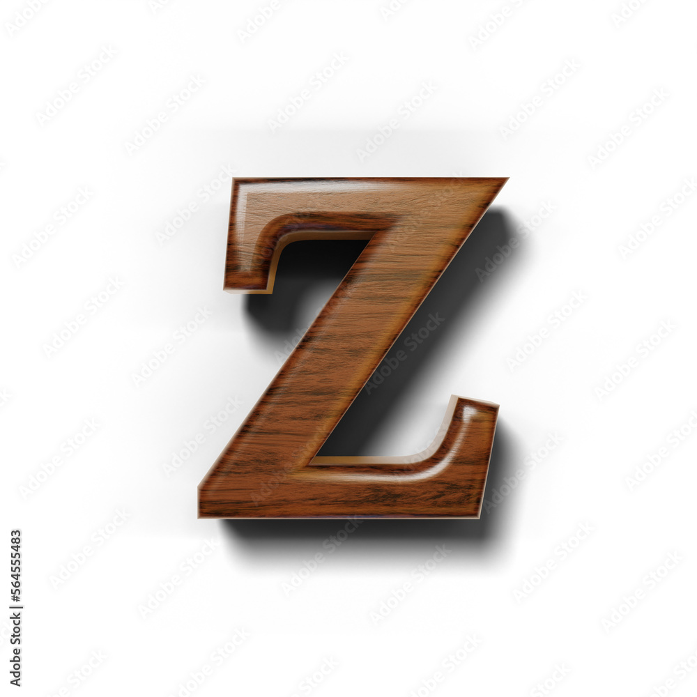 3D dark wood uppercase letter of alphabet isolated on transparent background 3D dark wood uppercase letter of alphabet isolated on transparent background