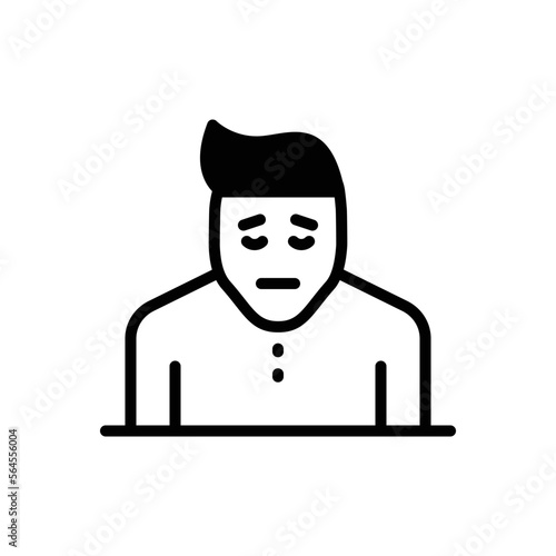 Black solid icon for tried