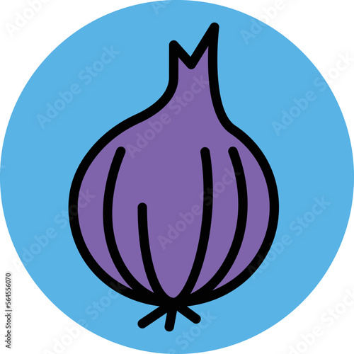 Onion Vector Icon
