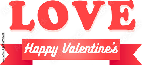 love happy valentines text
