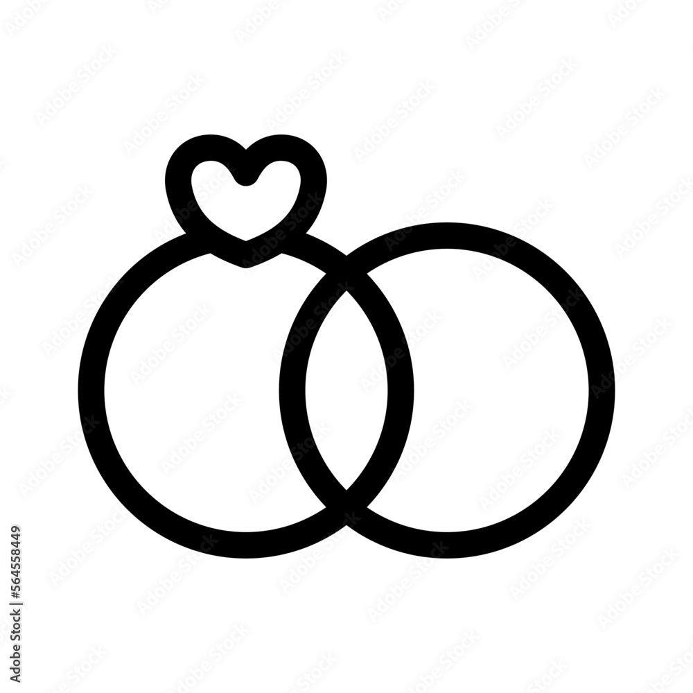wedding rings icon or logo isolated sign symbol vector illustration - high quality black style vector icons wedding rings icon or logo isolated sign symbol vector illustration - high quality black style vector icons