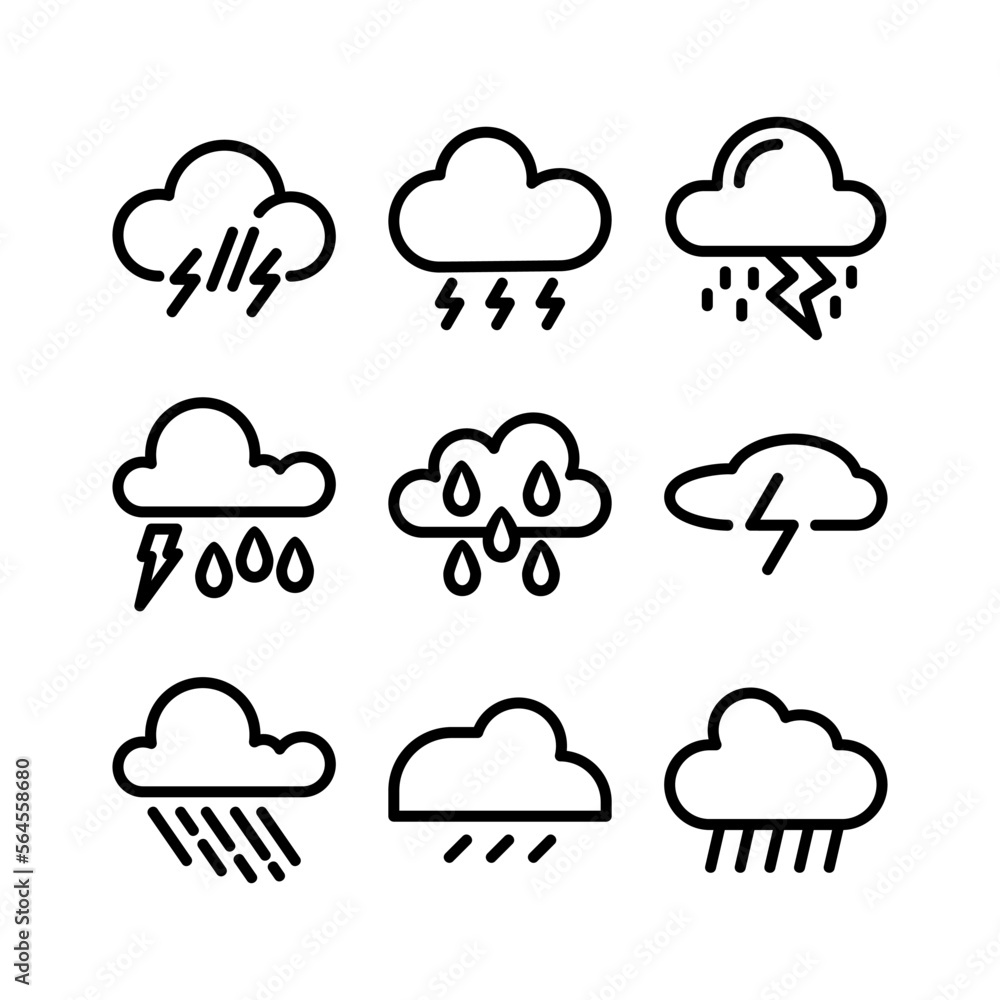 bad weather icon or logo isolated sign symbol vector illustration - high quality black style vector icons bad weather icon or logo isolated sign symbol vector illustration - high quality black style vector icons