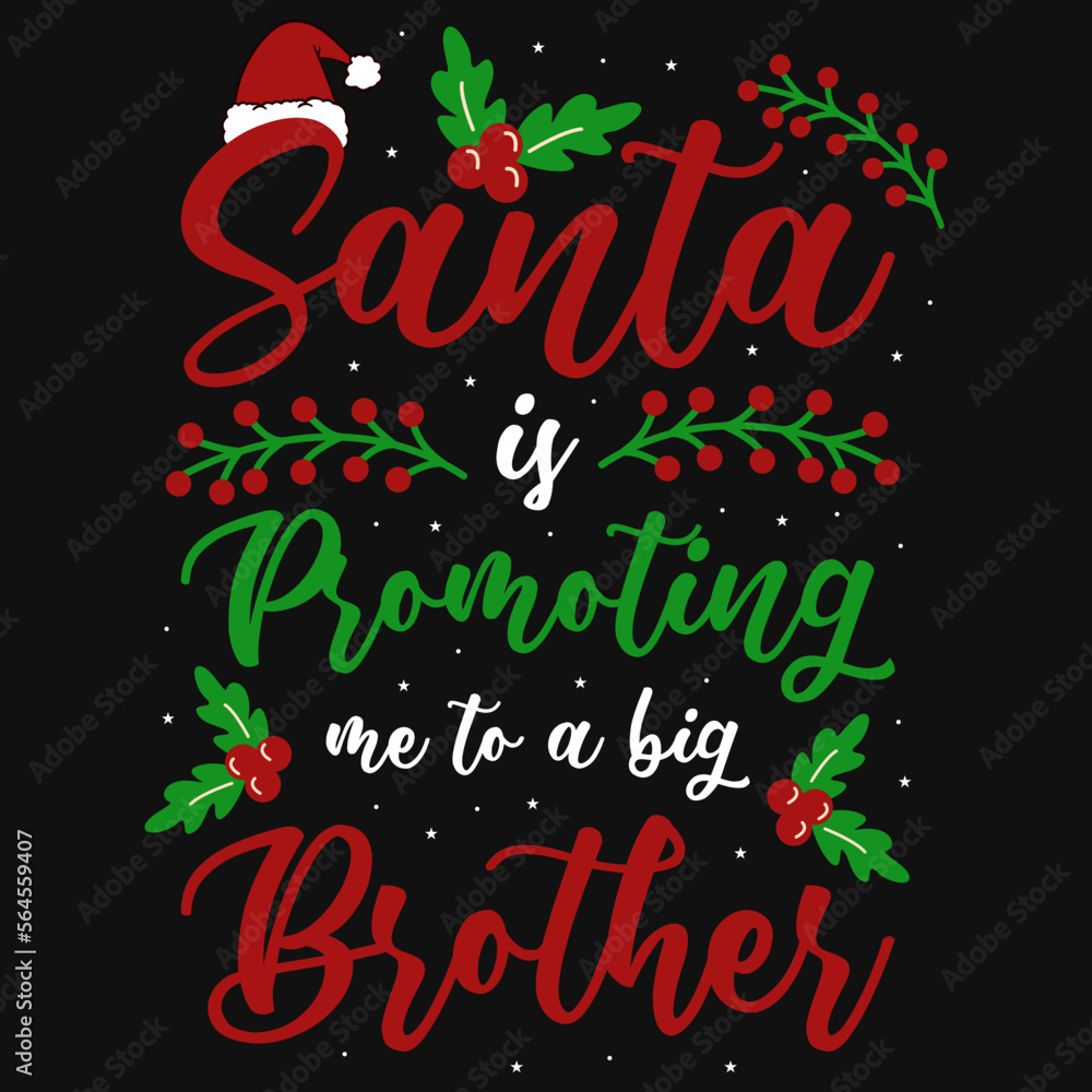 Christmas typography tshirt design