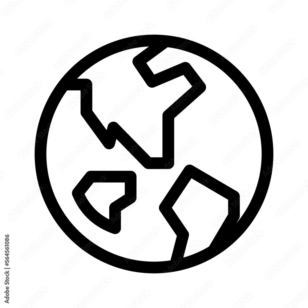 earth icon or logo isolated sign symbol vector illustration - high quality black style vector icons earth icon or logo isolated sign symbol vector illustration - high quality black style vector icons