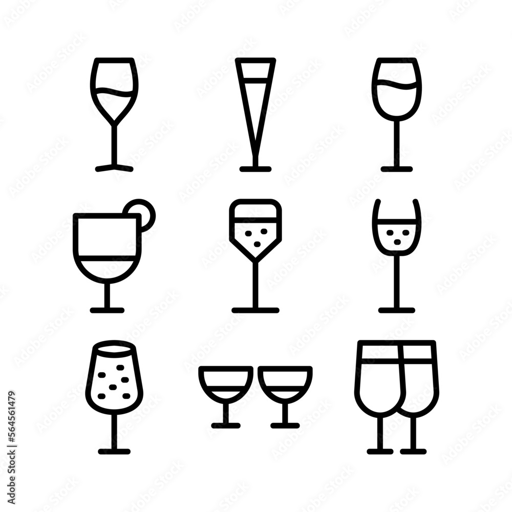 wine glasses icon or logo isolated sign symbol vector illustration - high quality black style vector icons wine glasses icon or logo isolated sign symbol vector illustration - high quality black style vector icons