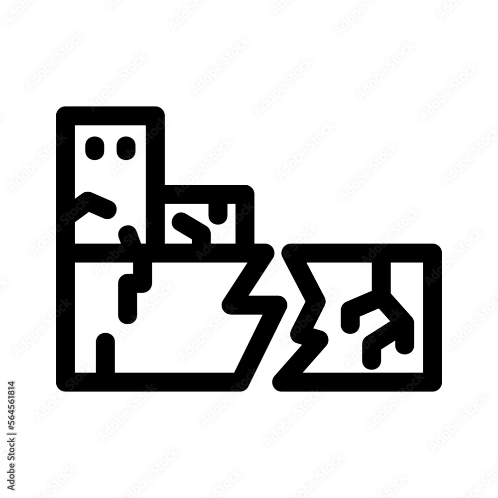 earthquake icon or logo isolated sign symbol vector illustration - high quality black style vector icons earthquake icon or logo isolated sign symbol vector illustration - high quality black style vector icons