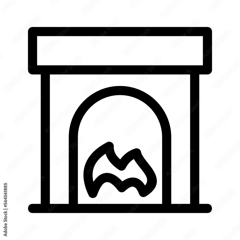 fire place icon or logo isolated sign symbol vector illustration - high quality black style vector icons fire place icon or logo isolated sign symbol vector illustration - high quality black style vector icons