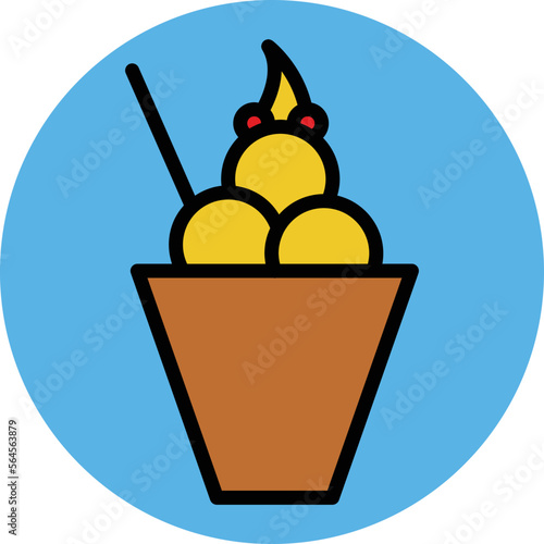 ice cup Vector Icon
