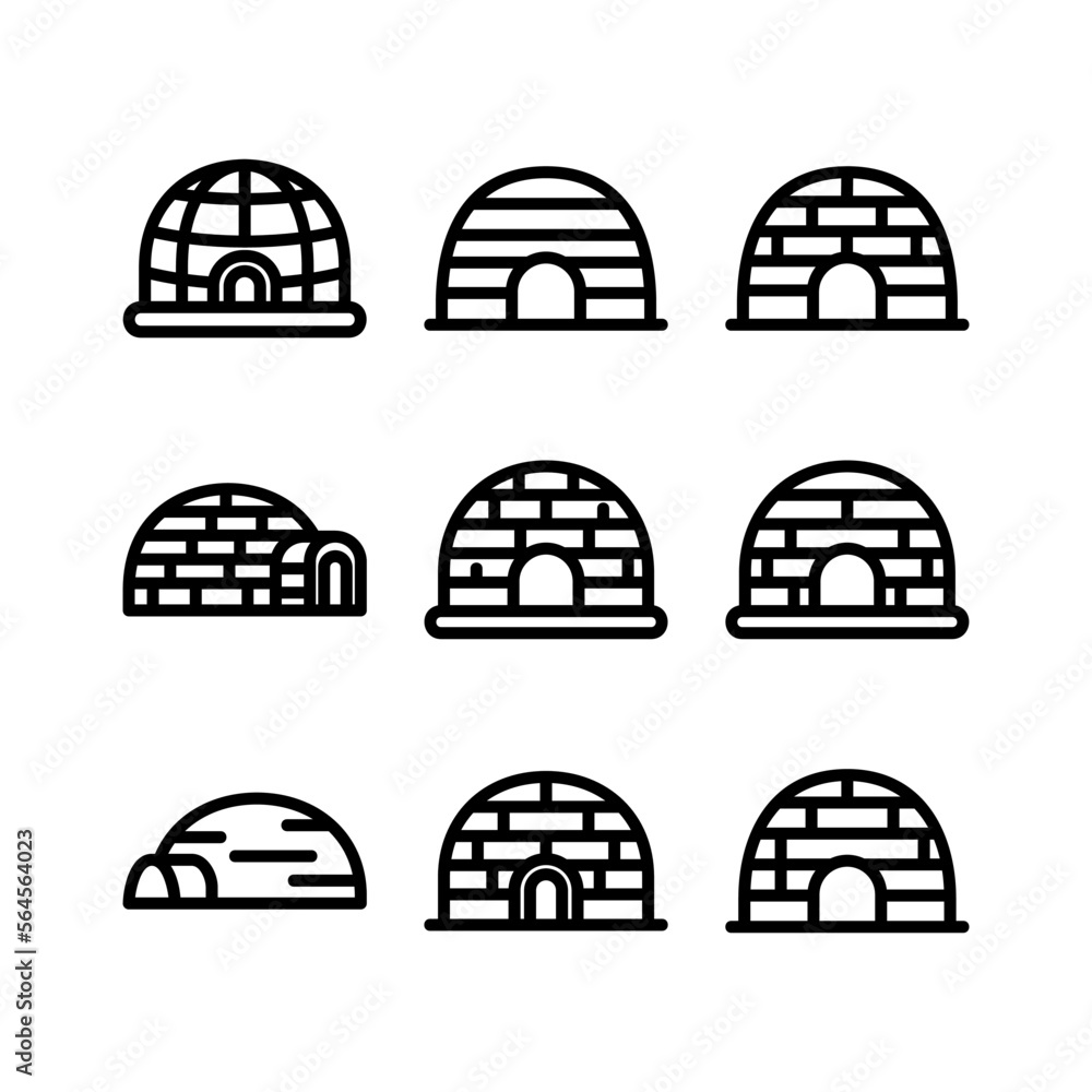 Fototapeta premium igloo icon or logo isolated sign symbol vector illustration - high quality black style vector icons