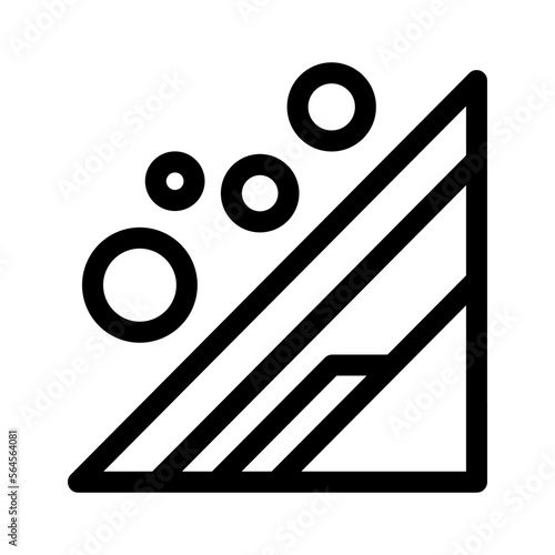 landslide icon or logo isolated sign symbol vector illustration - high quality black style vector icons