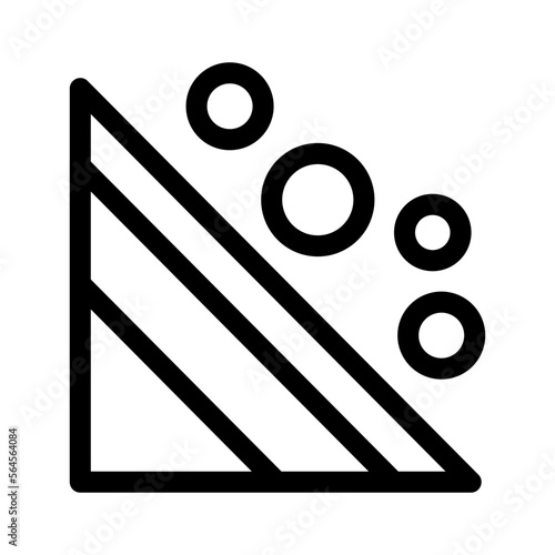 landslide icon or logo isolated sign symbol vector illustration - high quality black style vector icons