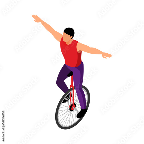 Monocycle Circus Rider Composition